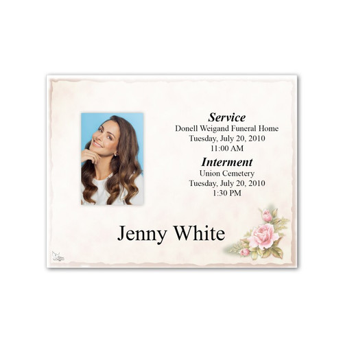 Lifetime Expressions Bouquet of Memories Funeral Stationery Memorial Directory Sign Kit KIT-LE387-DS