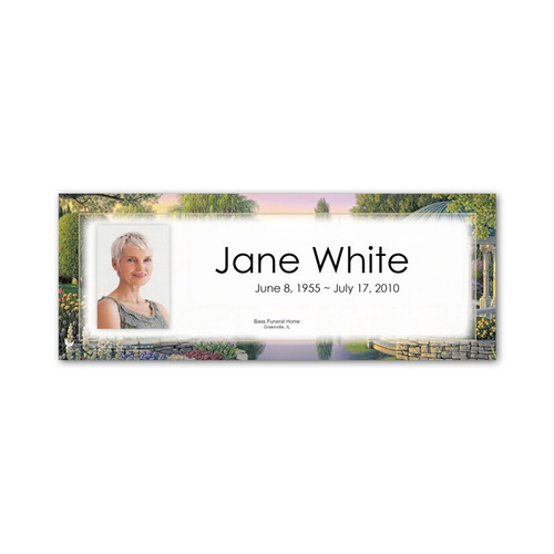 Lifetime Expressions Secret Garden Gazebo Funeral Stationery Memorial Grave Marker Card Kit KIT-LE470-GM Lifetime Expressions Secret Garden Gazebo Funeral Stationery Memorial Grave Marker Card Kit KIT-LE470-GM