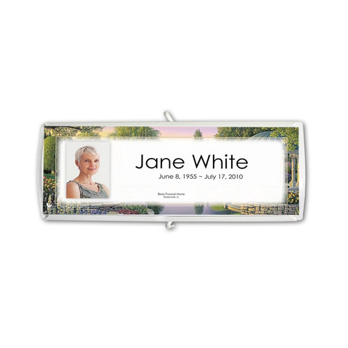 Lifetime Expressions Secret Garden Gazebo Funeral Stationery Memorial Grave Marker Card Kit on another Style of Grave Marker KIT-LE470-GM Lifetime Expressions Secret Garden Gazebo Funeral Stationery Memorial Grave Marker Card Kit on another Style of Grave Marker KIT-LE470-GM