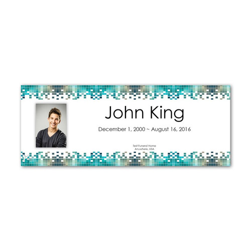 Lifetime Expressions Pixels Teen Boy Funeral Stationery Memorial Grave Marker Card Kit KIT-LE453-GM Lifetime Expressions Pixels Teen Boy Funeral Stationery Memorial Grave Marker Card Kit KIT-LE453-GM