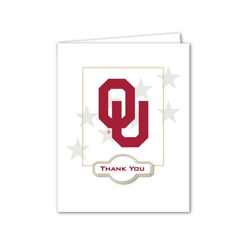 University of Oklahoma Funeral Stationery Memorial Acknowledgement Thank You Cards AC-100LB/2-OU