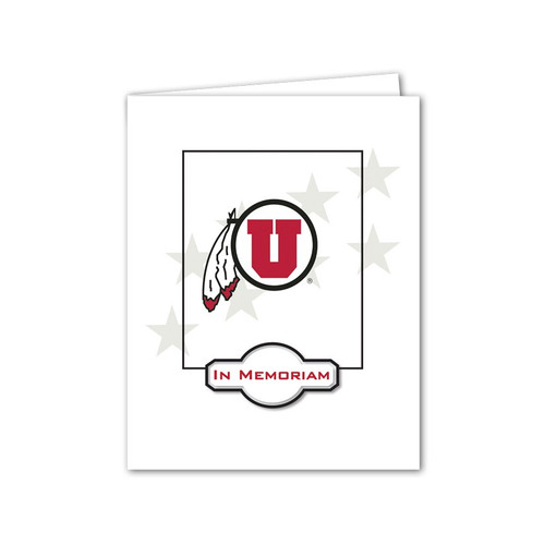 University of Utah Funeral Stationery Memorial Service Record Folder SR100L-B/2-UOFU