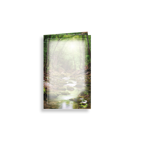 Lifetime Expressions Woodland Stream Funeral Stationery Memorial Church Bulletin Blank LE902-CB Lifetime Expressions Woodland Stream Funeral Stationery Memorial Church Bulletin Blank LE902-CB