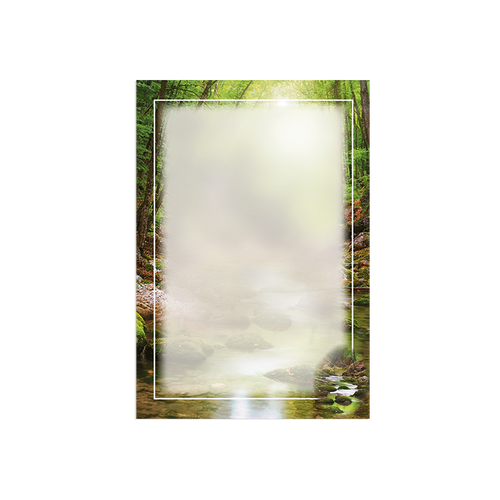 Lifetime Expressions Woodland Stream Funeral Stationery Memorial Interior Pages Single Page Kit KIT-LE902-INT Lifetime Expressions Woodland Stream Funeral Stationery Memorial Interior Pages Single Page Kit KIT-LE902-INT