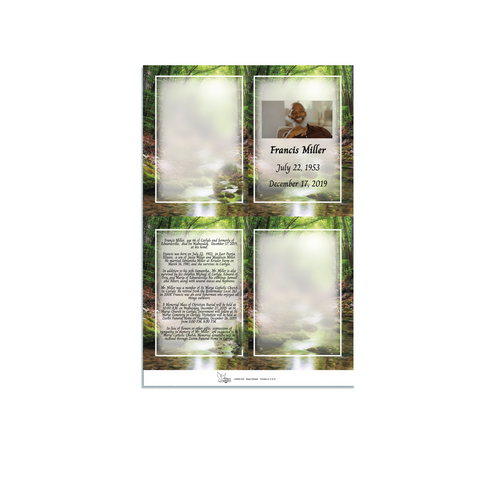 Lifetime Expressions American Freedom Funeral Stationery Memorial Square Candle - example Lifetime Expressions American Freedom Funeral Stationery Memorial Square Candle - example