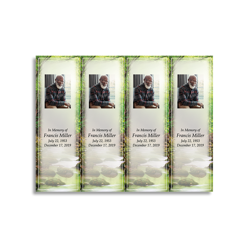 Lifetime Expressions American Freedom Funeral Stationery Memorial Bookmark LE902-BK Lifetime Expressions American Freedom Funeral Stationery Memorial Bookmark LE902-BK