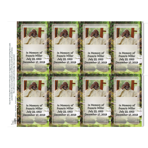 Lifetime Expressions Woodland Stream Funeral Stationery Memorial Prayer Card LE902-PC Lifetime Expressions Woodland Stream Funeral Stationery Memorial Prayer Card LE902-PC