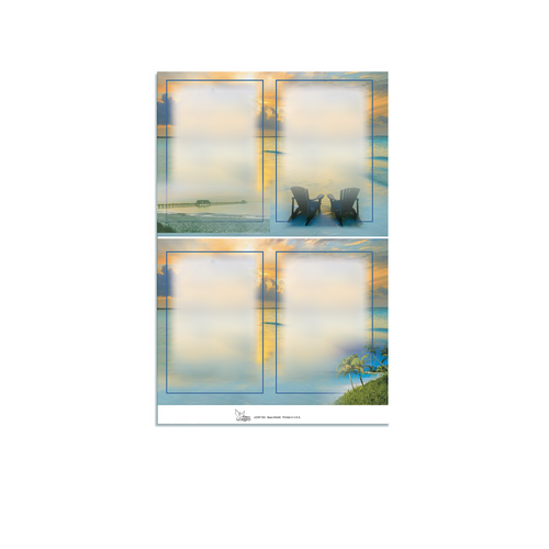 Lifetime Expressions Beach Funeral Stationery Memorial Square Candle Card Kit - blank Lifetime Expressions Beach Funeral Stationery Memorial Square Candle Card Kit - blank