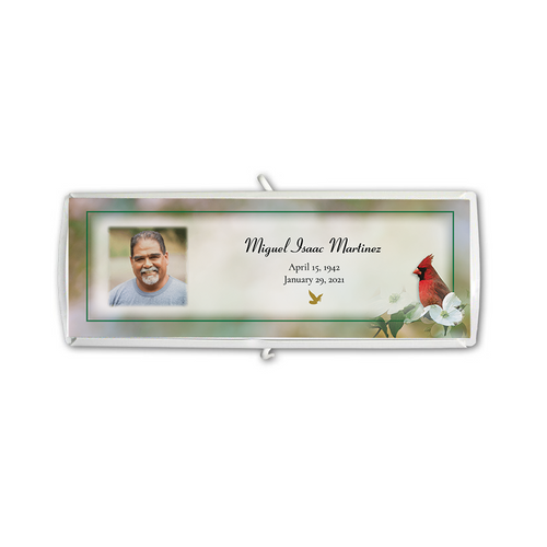 Lifetime Expressions Cardinal Funeral Stationery Memorial Grave Marker Card Kit on another Style of Grave Marker KIT-LE907-GM Lifetime Expressions Cardinal Funeral Stationery Memorial Grave Marker Card Kit on another Style of Grave Marker KIT-LE907-GM