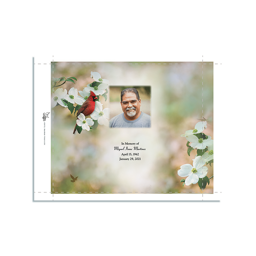 Lifetime Expressions Cardinal Funeral Stationery Memorial Large Round Candle Card Kit KIT-LE907-CL Lifetime Expressions Cardinal Funeral Stationery Memorial Large Round Candle Card Kit KIT-LE907-CL