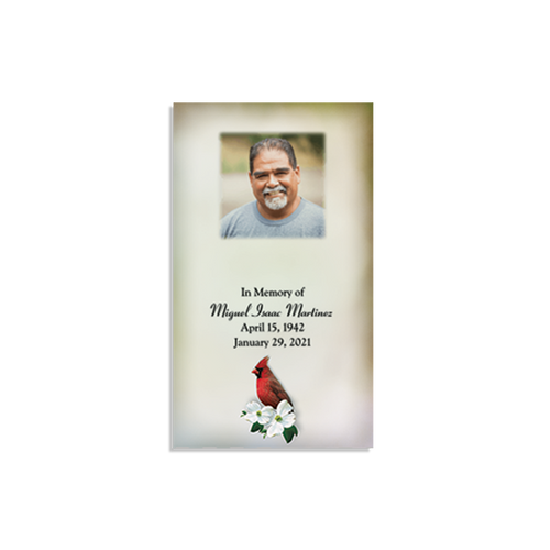 Lifetime Expressions Cardinal Funeral Stationery Memorial Prayer Card Single LE907-PC Lifetime Expressions Cardinal Funeral Stationery Memorial Prayer Card Single LE907-PC