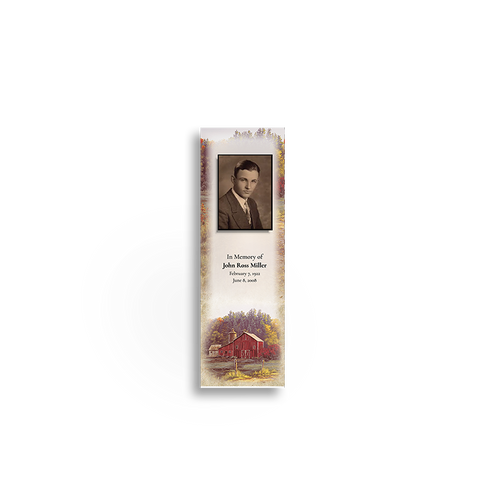 Lifetime Expressions Autumn Farm Funeral Funeral Stationery Memorial Bookmark Single LE538-BK Lifetime Expressions Autumn Farm Funeral Funeral Stationery Memorial Bookmark Single LE538-BK
