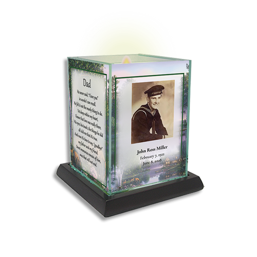 Lifetime Expressions Sweet Serenity Funeral Stationery Memorial Square Candle Card Kit - candle not included