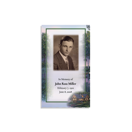 Lifetime Expressions Sweet Serenity Funeral Stationery Memorial Prayer Card Single LE469-PC Lifetime Expressions Sweet Serenity Funeral Stationery Memorial Prayer Card Single LE469-PC