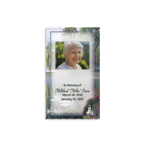 Lifetime Expressions Sanctuary Funeral Stationery Memorial Prayer Card Single LE471-PC Lifetime Expressions Sanctuary Funeral Stationery Memorial Prayer Card Single LE471-PC