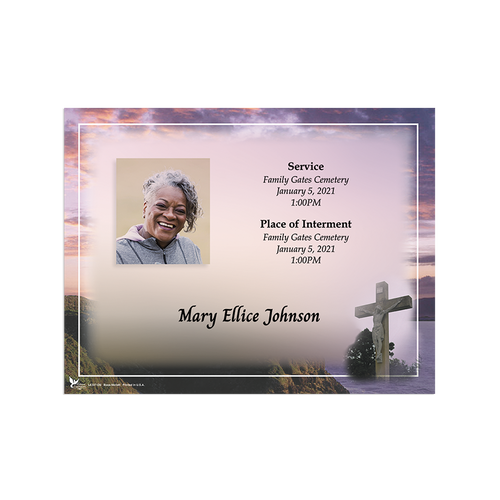 Lifetime Expressions  Garden Edge Funeral Stationery Memorial Directory Sign Kit with print sample KIT-LE327-DS Lifetime Expressions  Garden Edge Funeral Stationery Memorial Directory Sign Kit with print sample KIT-LE327-DS
