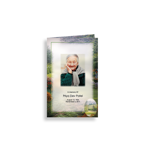 Lifetime Expressions Garden Edge Funeral Stationery Memorial Church Bulletin LE260-CB Lifetime Expressions Garden Edge Funeral Stationery Memorial Church Bulletin LE260-CB