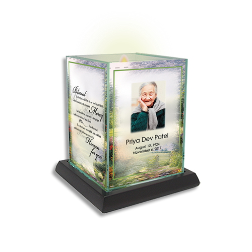 Lifetime Expressions Garden Edge Funeral Stationery Memorial Square Candle Card Kit - candle not included Lifetime Expressions Garden Edge Funeral Stationery Memorial Square Candle Card Kit - candle not included