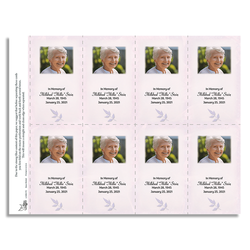 Lifetime Expressions Wildflowers Funeral Stationery Memorial Prayer Card Printed LE369-PC Lifetime Expressions Wildflowers Funeral Stationery Memorial Prayer Card Printed LE369-PC