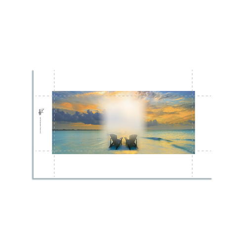 Lifetime Expressions Beach Designer Round Candle  Inserts - blank