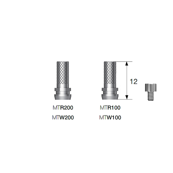 US Esthetic-low Temporary Cylinder with Screw - NON HEX Type