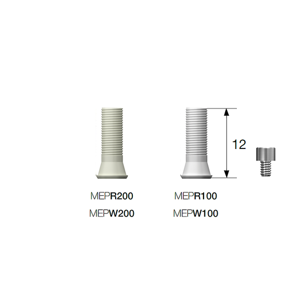 US Esthetic-low Plastic Cylinder with Screw (Non - Hex)