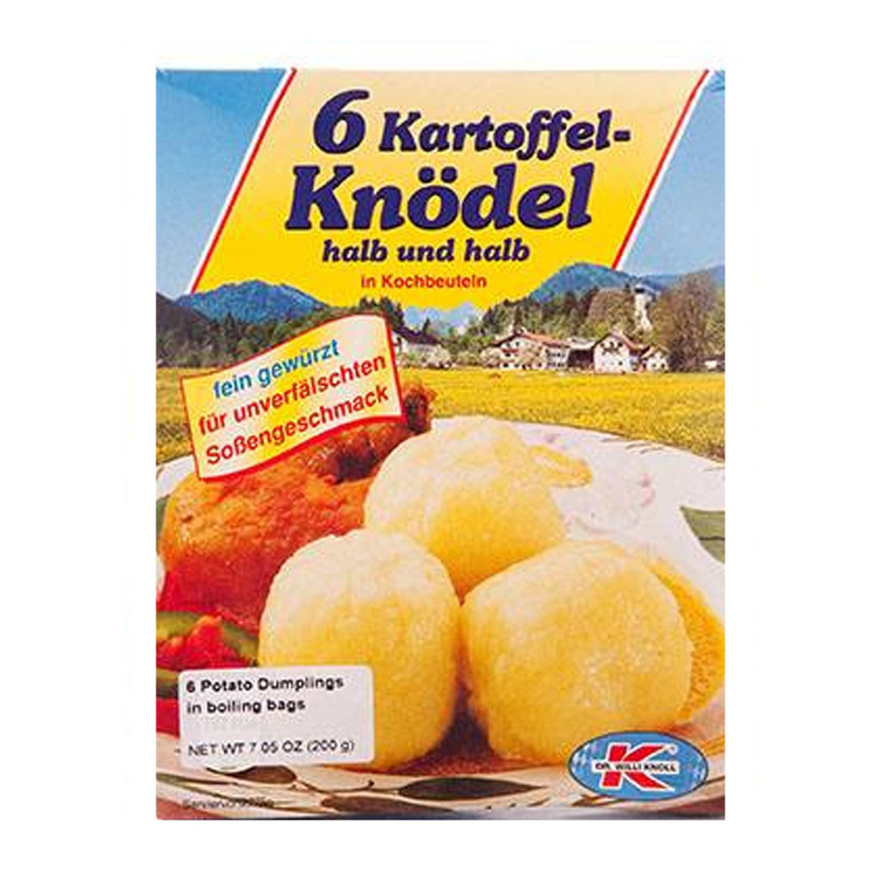 Mecklenburger Kueche 12 Mini Potato Dumplings Half&Half In Cooking Bag  7/7.1oz #30000