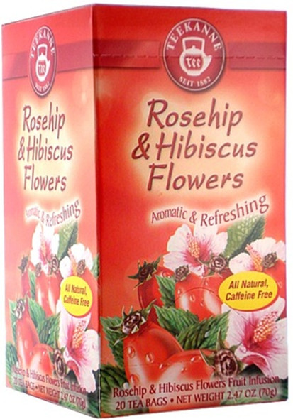 Teekanne Rosehip & Hibiscus Flowers Heral Tea 10/20ct #12502