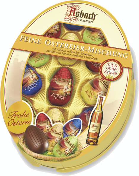 Asbach 184252 Oval Gift Box With Chocolate Eggs Gift Box 6/ 6.17oz #E16086