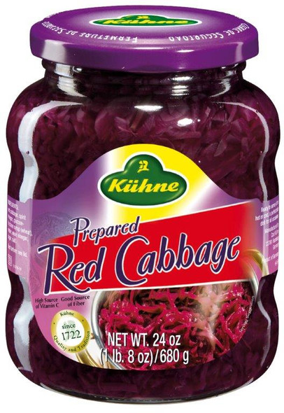 Kuehne Red Cabbage In Jar 12/24oz #12081 H7347