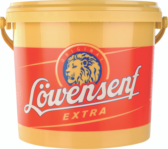 Loewensenf Mustard In Pail Extra Hot 11 lbs #12138