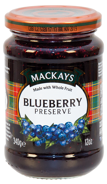 Mackays Blueberry Preserve 6/12oz  #19666