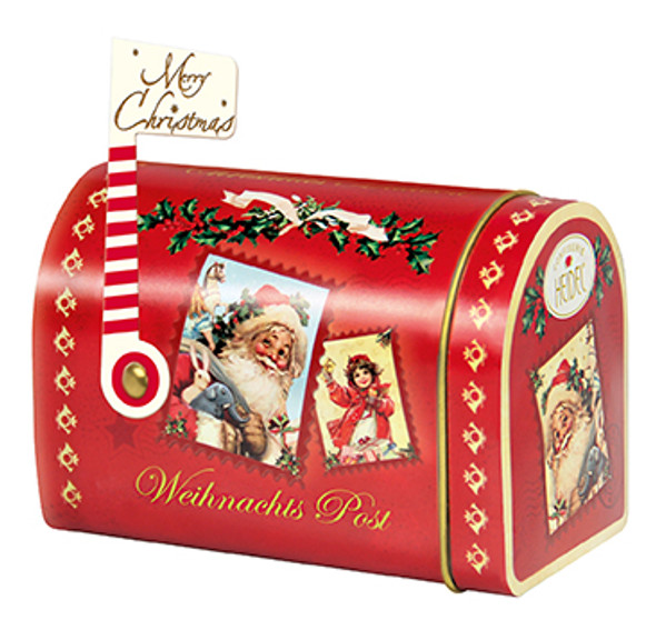 HEIDEL 40249 Mailbox Tin With Choc Bar And Praline Creams 8/3.4 oz #C30439