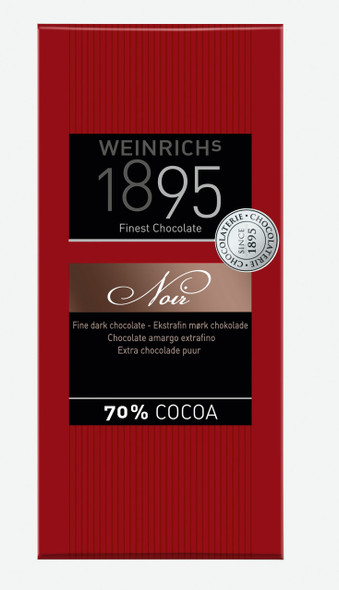 WEINRICH 2014 70% Dark Chocolate In Fine Cardboard Wrap  10/3.5 oz#30019