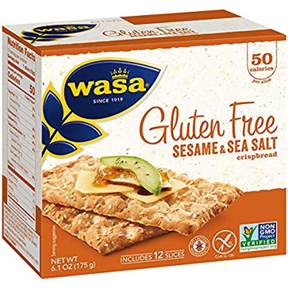 Wasa Gluten Free Sesame & Sea Salt 10/6.1oz #19769