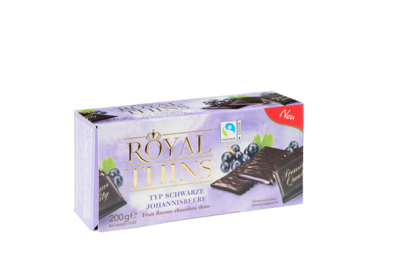 Boehme Royal Thins Black Currant Dark Chocolate Box 16/7oz 39987 # 30684