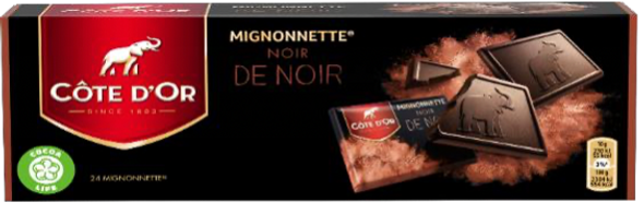 Cote D'Or CD17009 Mignonnettes Noir (Dark) - 24 pc Wapped In Box 12/8.4 o #C20021