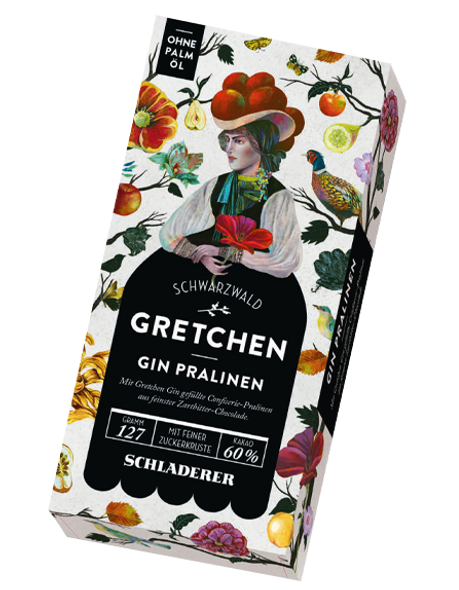 SCHLADERER 186460 Gretchen Gin Milk Chocolate Pralines In Gift Box 8/4.5 oz 8/ 4.5oz 186460 # 30470