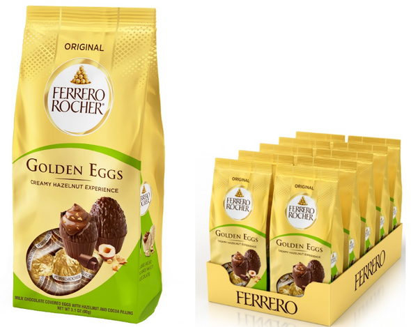 Ferrero Rocher 63055 Golden Eggs Milk Chocolate 10 Piece Bag 10/3.1 oz #E30496