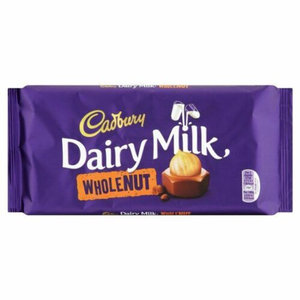 Cadbury Dairy Milk Whole Nut Chocolate Bars 14/6.35oz # 20272