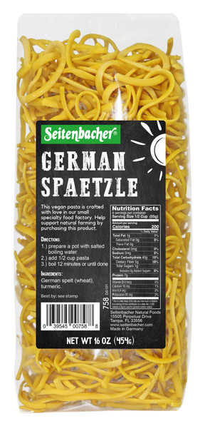 Seitenbacher German Spelt Spaetzle *NEW*  6/16oz #20297