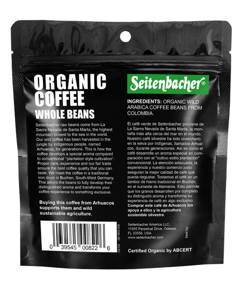 Seitenbacher Organic Coffee Whole Beans *NEW*  6/10oz #20300