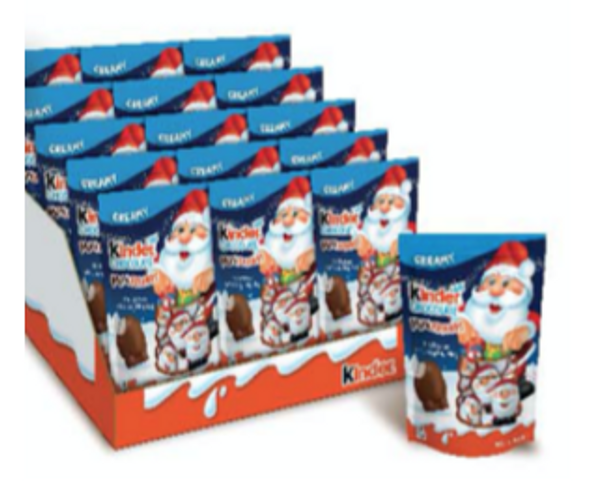 KINDER 52201 Mini Santa Friends Milk Chocolate 15/4.3 oz #C30968