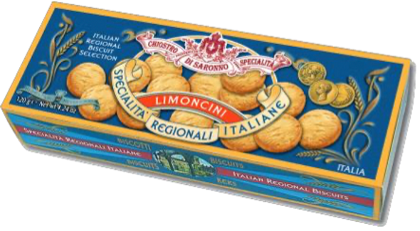 Amaretti 1910 Limoncini - Crunchy in Gift Box 12/4.24oz #E30622