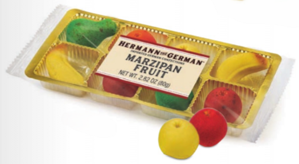 Hermann The German 22000 8/Pc Marzipan Fruit Tray 15/2.82 oz #20324