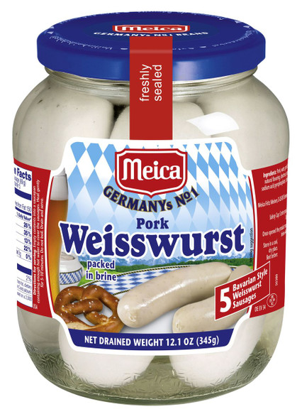 Meica Sausages Weisswurst In Jar 6/12.1oz #12358