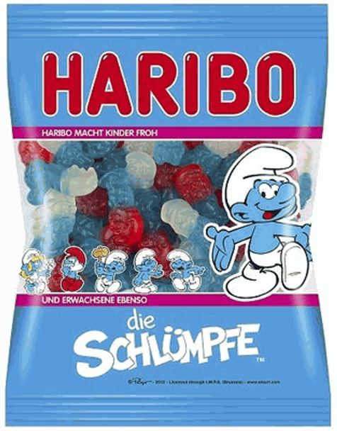 Haribo (Germany) Die Schluempfe (Smurfs) 20/6.2oz #12612