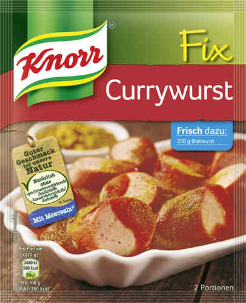 Knorr Fix Curry Wurst/Sausage 27pc #12680