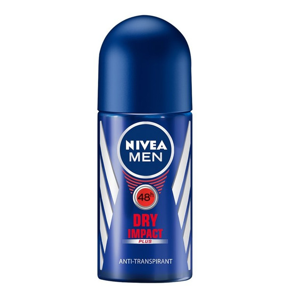 Nivea Deodorant Roll-on, Dry Impact - Men 6/50ml #12896