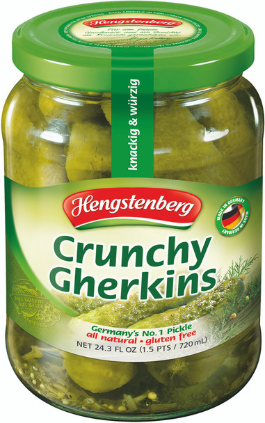 Hengstenberg Knax Crunchy Pickles In Jar 12/24.3oz #12060 HENG4150